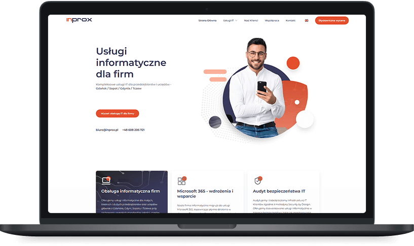 Strona internetowa firmy IT