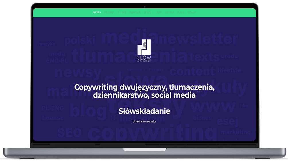 Strona WWW copywrightingu
