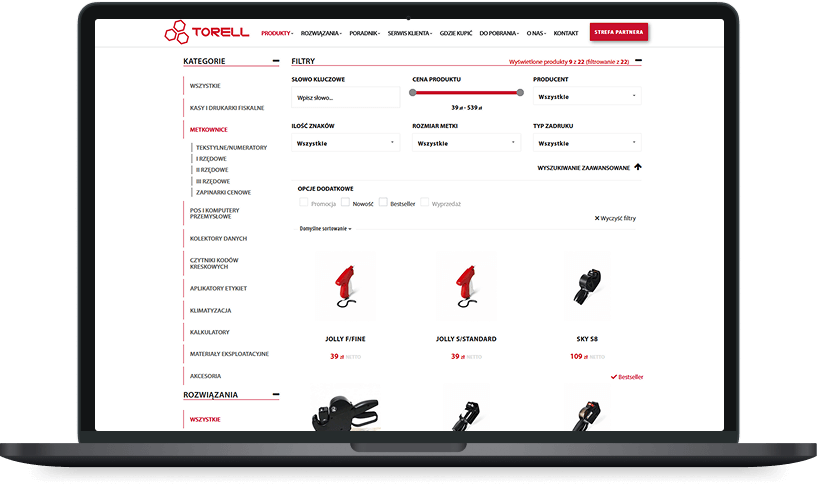 Strona WWW z panelem klienta